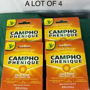 Campho Phenique Cold Sore and Fever Blister Treatment for Lips, Maximum Strength